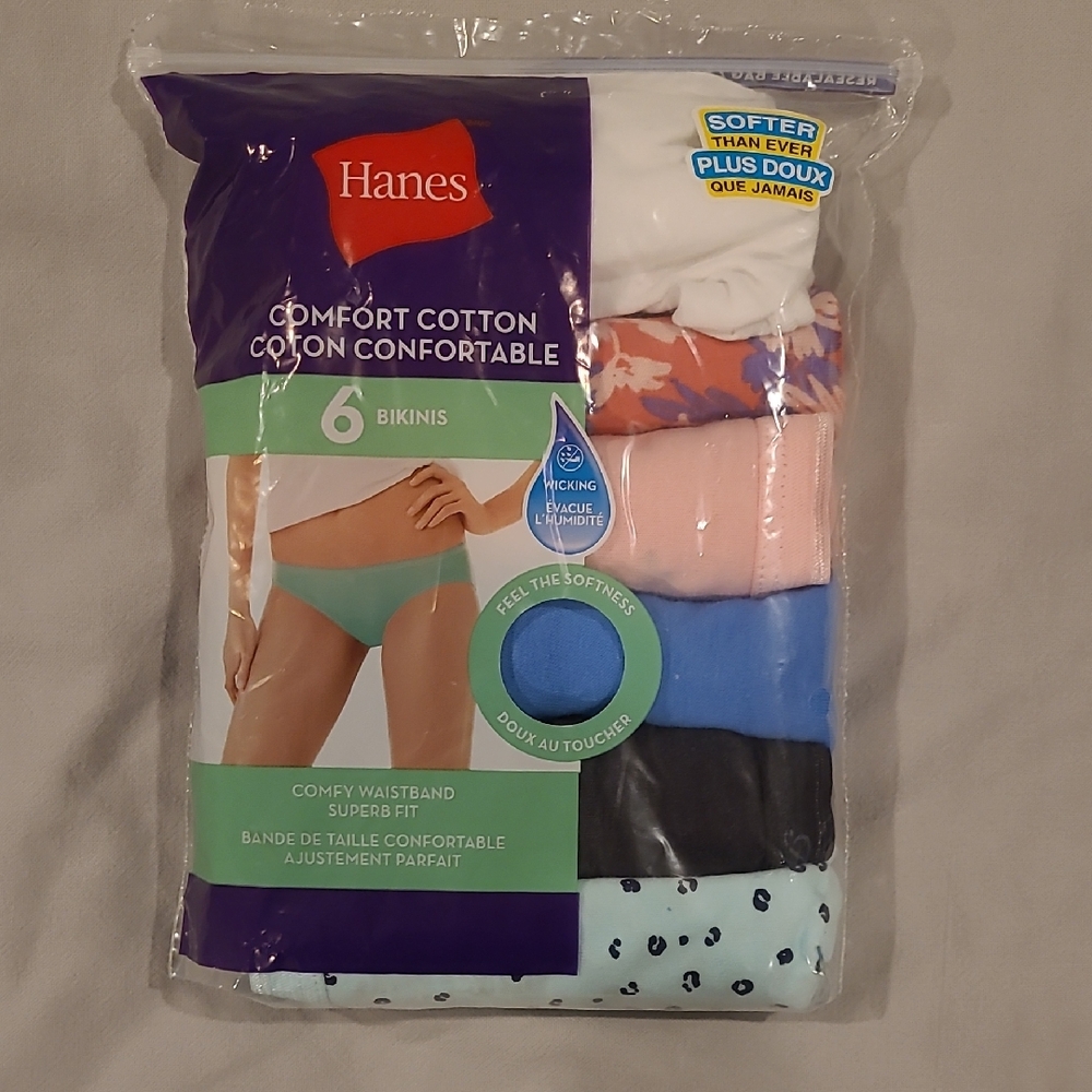 Hanes Women's Comfort Cotton Underwear - Multi-Color Pack